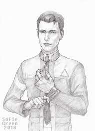 Destiny 2 wallpaper 1920x1080 hd; Detroit Become Human Connor Sketch By Sofie Green Detroit Become Human Detroit Become Human Connor Human Sketch