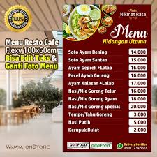 Pendapatan terhasil dari makanan yang disediakan. Jual Banner Daftar Harga Menu Minuman Restoran Cafe Custom Desain Materi Makanan Coklat Kota Bogor Wijaya Onstore Tokopedia