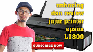 Ketika printer dinyalakan lcd panel menunjukkan angka 1 dan kelihatan ok, tapi setelah di perintah print, maka akan muncul. Unboxing Dan Review Jujur Printer Epson L1800 Best Gila Printer Ni Youtube