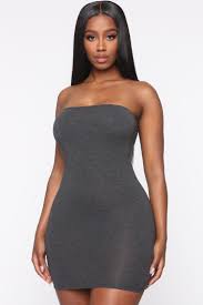 Keep It Cute Tube Mini Dress Charcoal In 2020 Mini Tube Dress Body Con Dress Outfit Bodycon Dress Outfit Summer