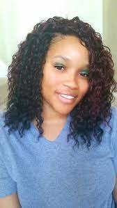 Crochet Braids With Freetress Deep Twist In Colors 1b 99j Crochetbraids Braids Protectiv Hair Styles Curly Crochet Hair Styles Crochet Braids Hairstyles