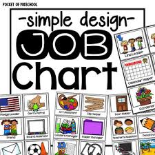 Classroom Job Cards Preschool Worksheets Teaching