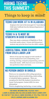 What jobs can you have at 14. Adol On Twitter Hiring Teens For The Summer Check This Out For Great Info Teens Can Legally Work In Alabama At Age 14 And Can Do All Sorts Of Jobs Adolsecretary Alworkssystem