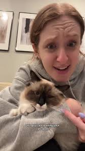 i look awful but this was a message that had to be shared 😂 how are you  guys leaving your cats alone for multiple days i cant do it!!! even with a  sitter i’m stressed!! #ragdollcat #ragdollkitten ...