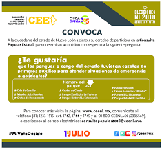 El consejero presidente del instituto nacional electoral (ine), lorenzo córdova, informó que este órgano ya alista los preparativos para abrir la convocatoria de la consulta popular contra expresidentes, para el próximo 15 de julio. Comision Estatal Electoral De Nuevo Leon