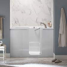 This type of bathtub gives users the possibility to enter the tub without lifting their legs over it because it has a door, that opens and closes, on a side or in front. Kohler Walk In Tubs Features Installation And Pricing Reviews