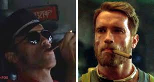 Arnold always looking thirst as usual.