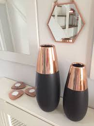 Black And Rose Gold Home Decor Details About Contemporary Ceramic Rose Gold Copper Matte Black Vase 2 Sizes With Images Rose Gold Kitchen Room Decor Bedroom Rose Gold Rose Gold Decor
