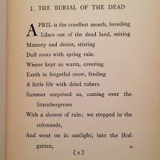 Hyraxia Books On Instagram The First Page Of The Waste Land By T S Eliot From The First American Edition Firstediti The Cruelest Month Words Poetry Words