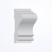 648 mdf bolection chair rail 1˝ x 3˝. Chair Rail Mdf Moulding Millwork Supply