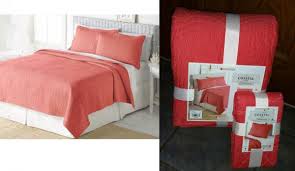 As with the living room, the bedroom furniture chosen. 130 Home Classics Coastal Living Coral Quilt Beach Bed Spread 1 Sham Twin Set Ebay