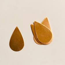 Copper Tear Drop Tear Drop Shape Tear Drop Copper Blank Etsy Shapes Teardrop Etsy