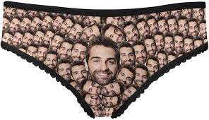 Custom Face on Underwear Multi Faces Circles High-Cut Brief Panty Underwear  for Women XS at Amazon Women's Clothing store