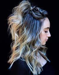 Easy boho half up hairstyle is characterized by blonde look throughout the head. 50 Trendiest Half Up Half Down Hairstyles For 2021 Hair Adviser