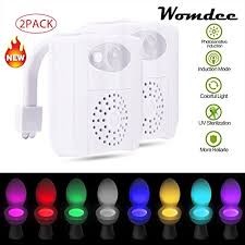 Umiwe Toilet Night Light Uv Sterilizer Aromatherapy Led Motion Sensor Bathroom Wc Toilet Bowl Night Light