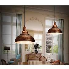 Quantité de plafonnier lustre rétro industriel. Stoex Suspension Retro Vintage Lustre Plafonnier Lampe Luminaire Industriel Design Metal Cuivre Luminaire Industriel Lustre Plafonnier Luminaire
