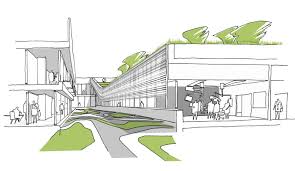 Gallery Of Healing Through Design Henn And C F Moller S Competition Winning Hospital For Rwth Aache Healing Garden Design Architecture Illustration Hospital