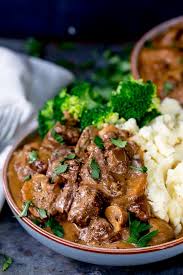 My favorite is this tender beef dish, which gets its great flavor from dijon mustard. Slow Cooked Steak Diane Casserole Nicky S Kitchen Sanctuary