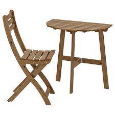 Askholmen Wall Table Folding Chair Outdoor Gray Brown Stained Ikea Wall Table Folding Folding Chair Wall Table
