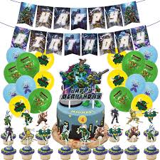 5 out of 5 stars. Buy Teenage Mutant Ninja Turtles Birthday Party Supplies Ninja Turtle Party Decorations Tmnt Birthday Decorations Set Includes Tmnt Banner Balloons Cake Toppers Online In Germany B097rywhpn