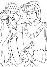 A beautiful collection of 40 easter illustrations for hours of fun! Barbie Princess And Ken The Knight Coloring Page Coloring Sun