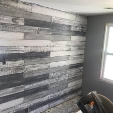 Shiplap Wall Planks Grey Mountain Ship Lap Walls Wood Walls Living Room Brick Exterior House