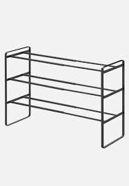 Keep your shoe collection organised with this three tier shoe rack. Expandable 3 Tier Shoe Rack Black Yamazaki Storage Organisation Superbalist Com