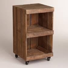 2 Shelf Chandler Rolling Cart Diy Storage Shelves Crate End Tables Diy Garden Furniture