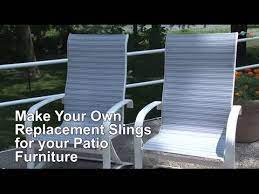 That's why people spend 100 or 200 bucks. Replacement Sling Cover For Patio Furniture Make Your Own Youtube