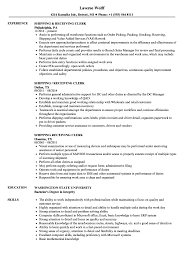 Shipping Receiving Clerk Resume Samples Velvet Jobs