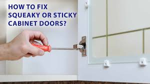 Turn these screws clockwise to make sure the door is secure. How To Fix Squeaky Or Sticky Cabinet Doors Wd 40 India