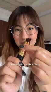 Don’t let the forecast fool you. FALL IS HERE aka it’s time to bring out  your favorite vampy lip shades!, @beansforfun wears our VIRAL Super  Lustrous Lipstick in Black Cherry 🖤🍒, Would you try this ...