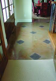 Wear protective gear when acid etching your concrete floor. Acrylic Stains For Concrete A Colorful Alternative To Acid Etch Concrete Decor