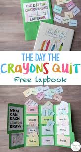 The Day The Crayons Quit Lapbook Crayons Quit Book Lapbook Learning Colors