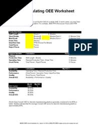 There are different fields that are required to be filled by the user. Simple Oee Spreadsheet Technology Engineering Business