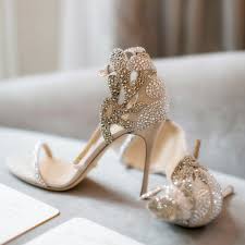 Wedding Shoes A Dream In White For The Bride Choosmeinstyle In 2020 Champagne Wedding Shoes Bridal Sandals Wedding Shoes