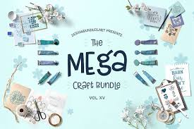 You can download them and then use digital cutting machines such as a silhouette or cricut to create stunning projects instantly. The Mega Craft Bundle Xv Design Bundles In 2020 Design Bundles Hand Lettering Cards Font Bundles