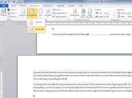 Click on the layout menu in the ribbon bar, select breaks, then press next page in the section breakssection. How Can I Make Just One Page Of A Word Document Horizontal Super User