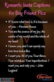 Check out this unique gifts for boyfriend list. 50 Best Cute Love Captions For Boyfriend Instagram Pictures 2021 Cool Instagram Captions For Boy Friend That Show Your Love Version Weekly