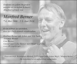 Traueranzeigen von Manfred Berner