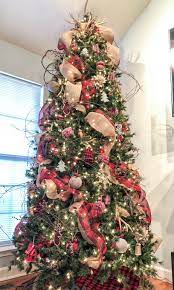 Buffalo Plaid Christmas Tree Buffalo Check Christmas Tree Deer Antler Ornaments Rusti Rustic Christmas Tree Christmas Tree Inspiration Antler Christmas Tree