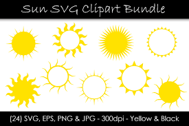 Download Sun Bundle Sun Shape Clip Art Graphic By Gjsart Creative Fabrica PSD Mockup Templates