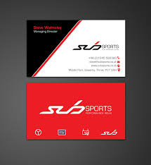 Use them to make a lasting and tangible form of a first impression you can leave with a prospective lead, client, or business partner—design with our business card templates for free in a matter of. Modern Upmarket Business Business Card Design For Sub Sports By Chandrayaan Creative Design 13018097