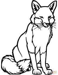 Red Fox Coloring Page Free Printable Coloring Pages Fox Coloring Page Animal Templates Fox Silhouette