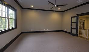 Image result for Traditional Basement with Carpet & Crown molding