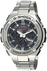 Casio Men S G Shock Quartz Watch With Stainless Steel Strap Silver 25 85 Casio Military Watches G Shock Watches Mens