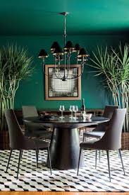 Bold Forest Green Dining Room Designed By Brian Patrick Flynn Image By Rustic White Photography See M Green Dining Room Dining Room Colors Dining Room Design