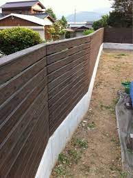 ウッドフェンス vol 4 完成 前庭のフェンス モダンなフェンス ウッドフェンス