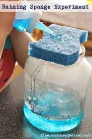 Raining Sponge The Pinterested Parent Science For Toddlers Kindergarten Science Preschool Weather