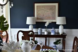 Blue living room ideas from midnight 29 blue living rooms made for relaxing navy blue sisal dining room wallpaper 9 ways to use navy blue in a living room beautiful blue living room ideas. Navy Dining Room Reveal One Room Challenge Calypso In The Country